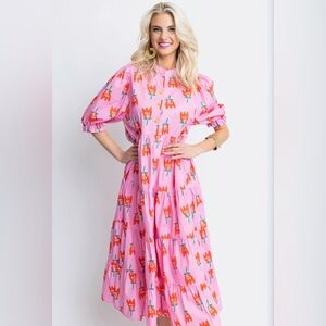 Karlie Poplin Poppy Tiered Maxi